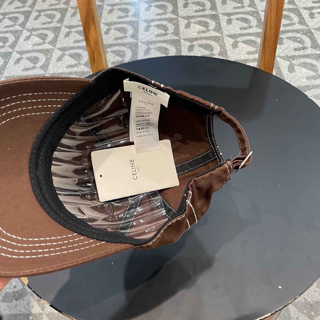 BASEBALL CAP MODEL 650511 IN BROWN TO PINK OMBRE COTTON