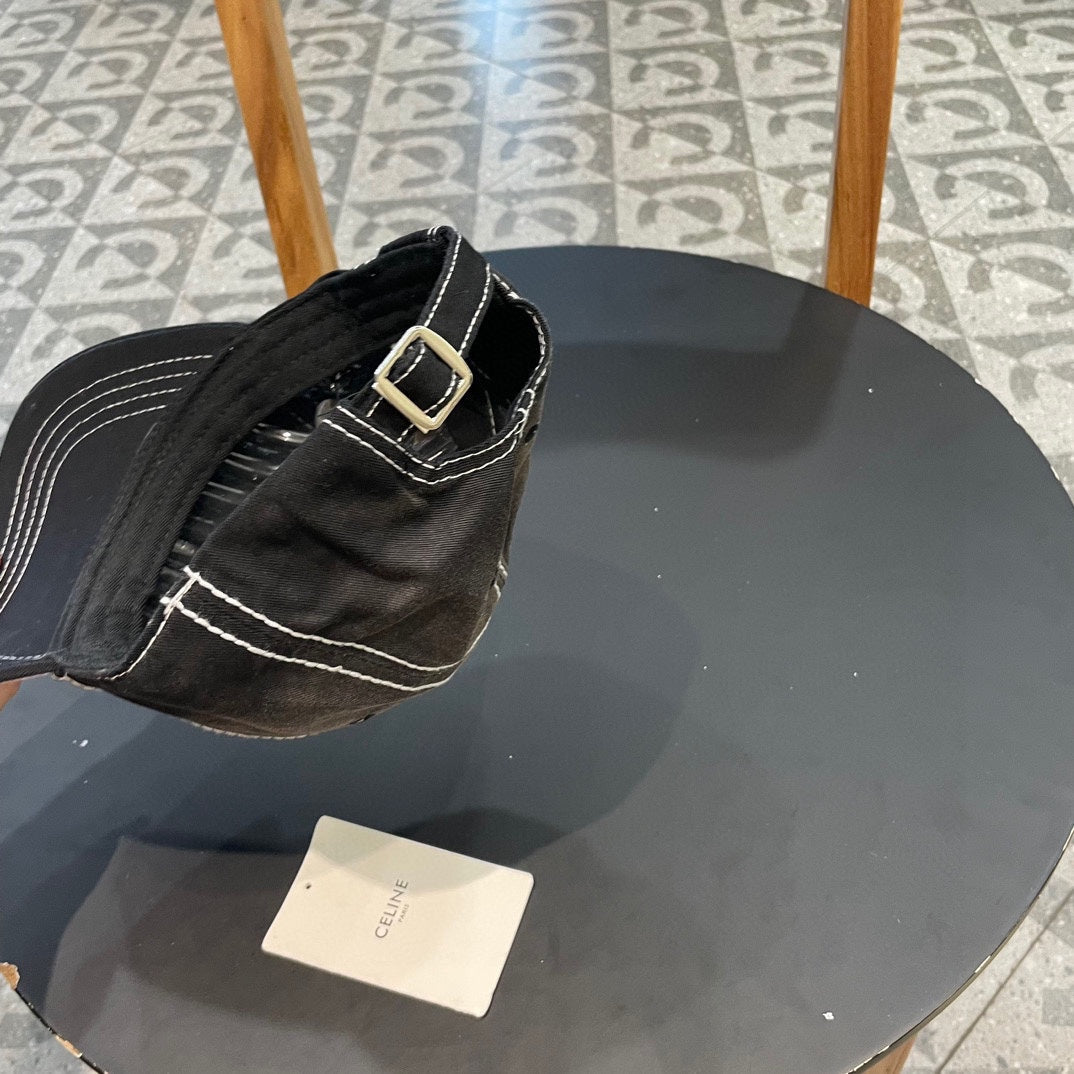 BASEBALL CAP MODEL 650510 IN BLACK OMBRE COTTON