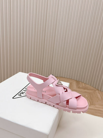 Pra Interwoven Straps Sandals 30 Pink