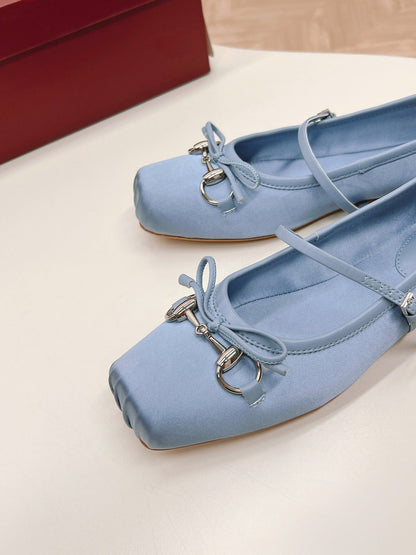 GG BALLET FLAT SKY SILK