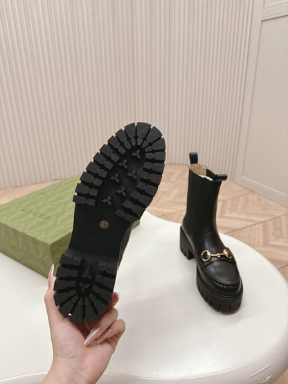 GG MARTIN HORSEBIT BOOTS IN BLACK IMPORTED CALFSKIN