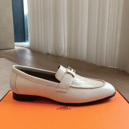PARIS LOAFER WHITE CALFSKIN