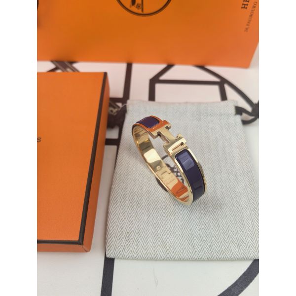 HERM Anemone Iris Enamel Clic H Bracelet