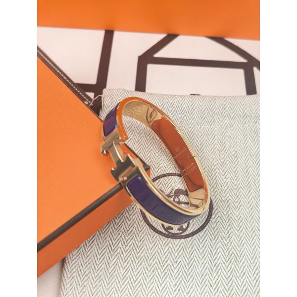 HERM Anemone Iris Enamel Clic H Bracelet