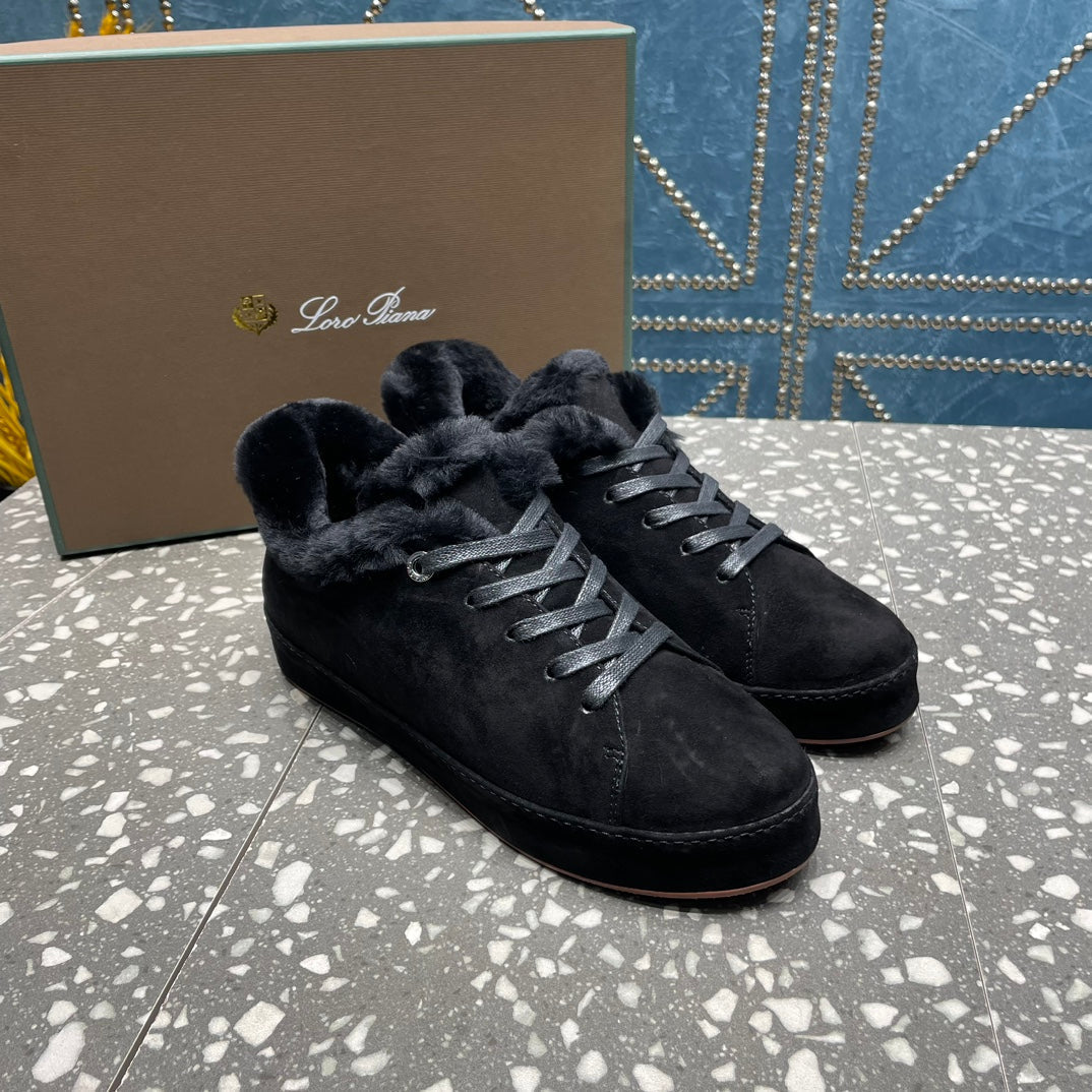 LP WINTER NUAGES SNEAKERS BLACK LAMBSKIN