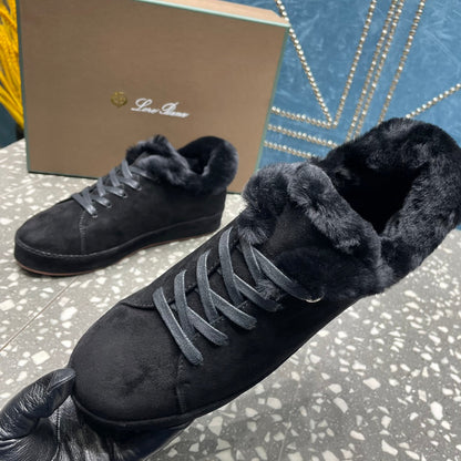 LP WINTER NUAGES SNEAKERS BLACK LAMBSKIN