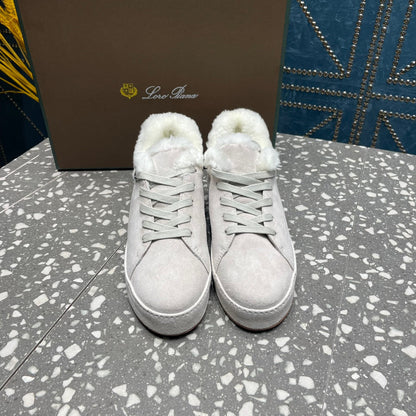LP WINTER NUAGES SNEAKERS WHITE LAMBSKIN
