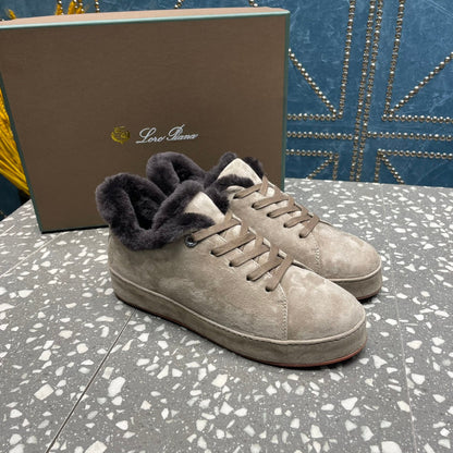 LP WINTER NUAGES SNEAKERS LIGHT GRAY LAMBSKIN