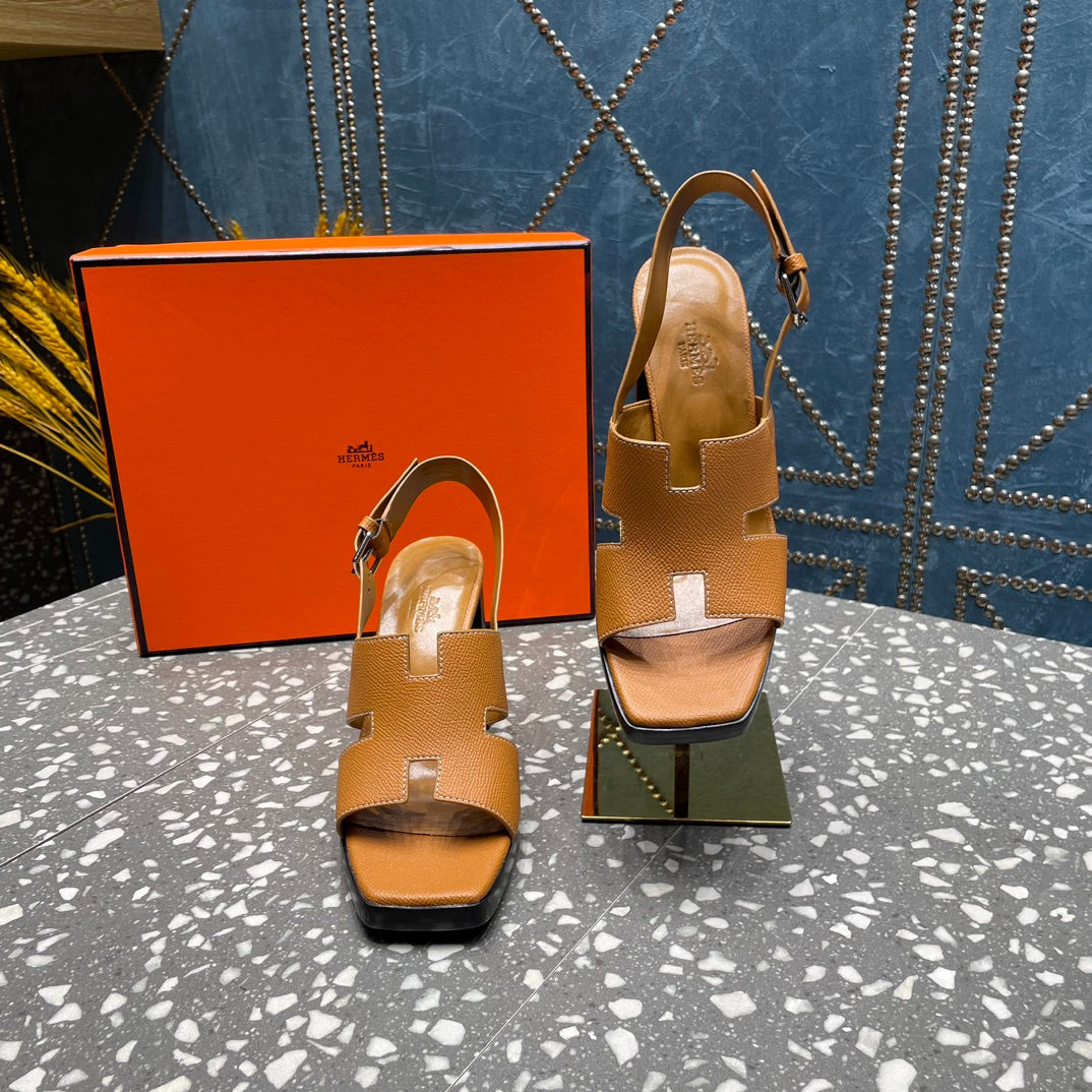 ERIS SANDAL 95 CARAMEL LAMBSKIN