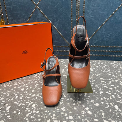 JACKIE 80 MM PUMP IN UMBER BROWN CALFSKIN