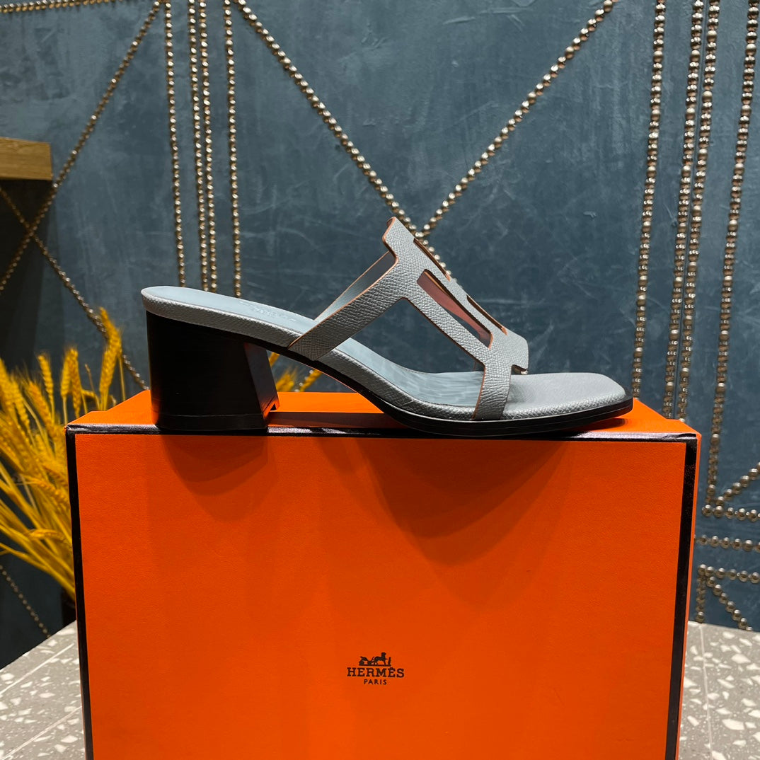 IZZY 50 MM SANDAL IN POWER BLUE SHEEPSKIN