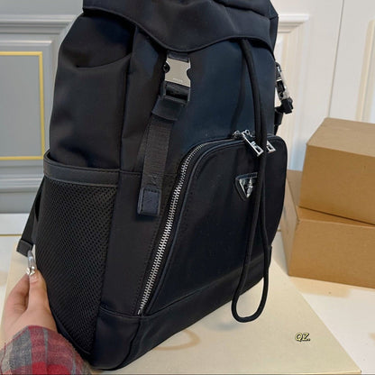 BUCKLE BACKPACK 45 IN BLACK RE-NYLON FABRIC