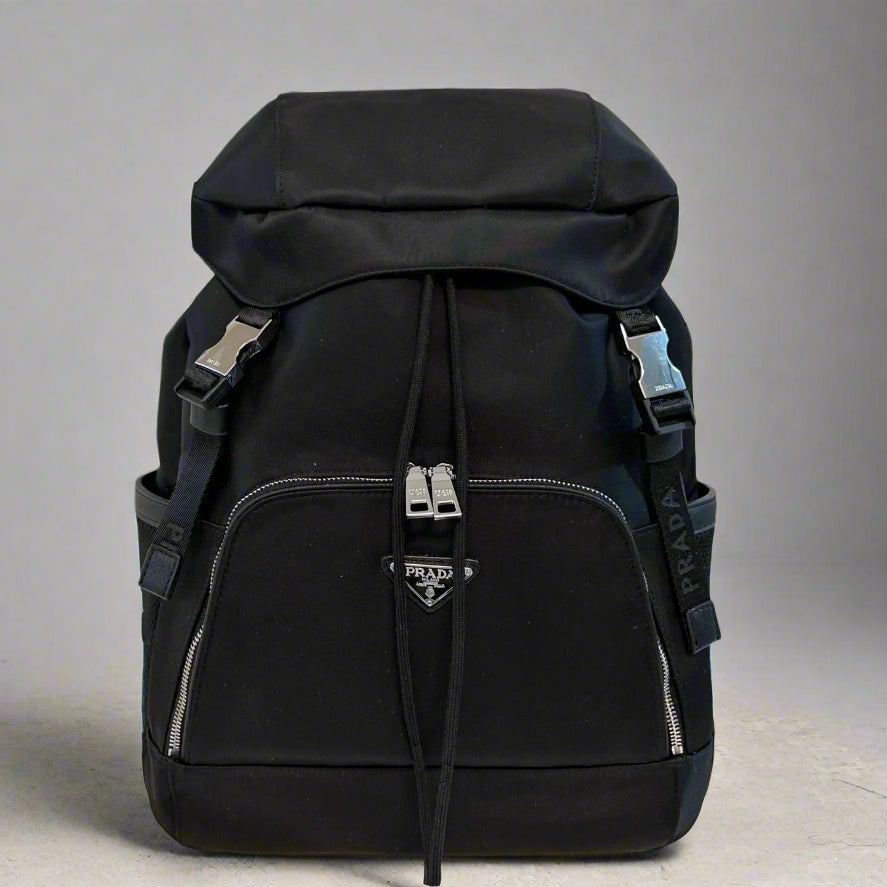 BUCKLE BACKPACK 45 IN BLACK RE-NYLON FABRIC