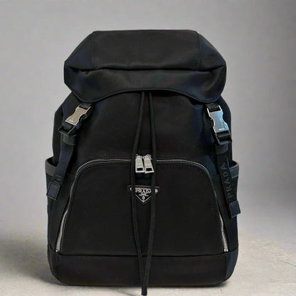 BUCKLE BACKPACK 45 IN BLACK RE-NYLON FABRIC
