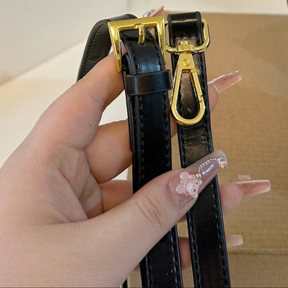 ARQUÉ SHOULDER BAG 23 IN BLACK RE-NYLON GOLD HARDWARE