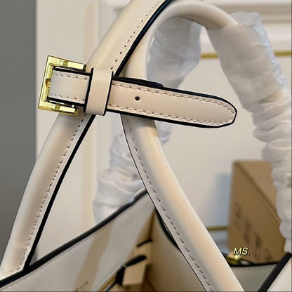 GALLERIA TOP HANDLE BAG 32 IN OFF WHITE SAFFIANO LEATHER