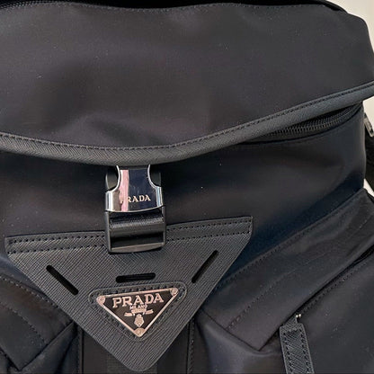 BELT SHOULDER BAG 30 IN BLACK RE-NYLON