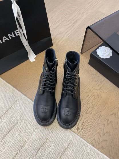 ANKLE BOOTS IN BLACK CALFSKIN 963004