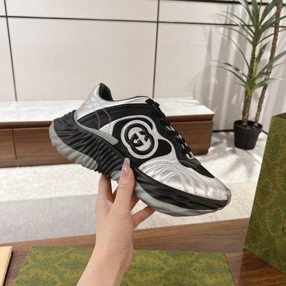 GG RIPPLE SNEAKER BLACK Silver