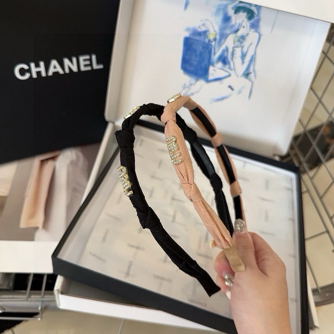 HEADBAND CRYSTALS LOGO IN LADY PINK VOILE 414444