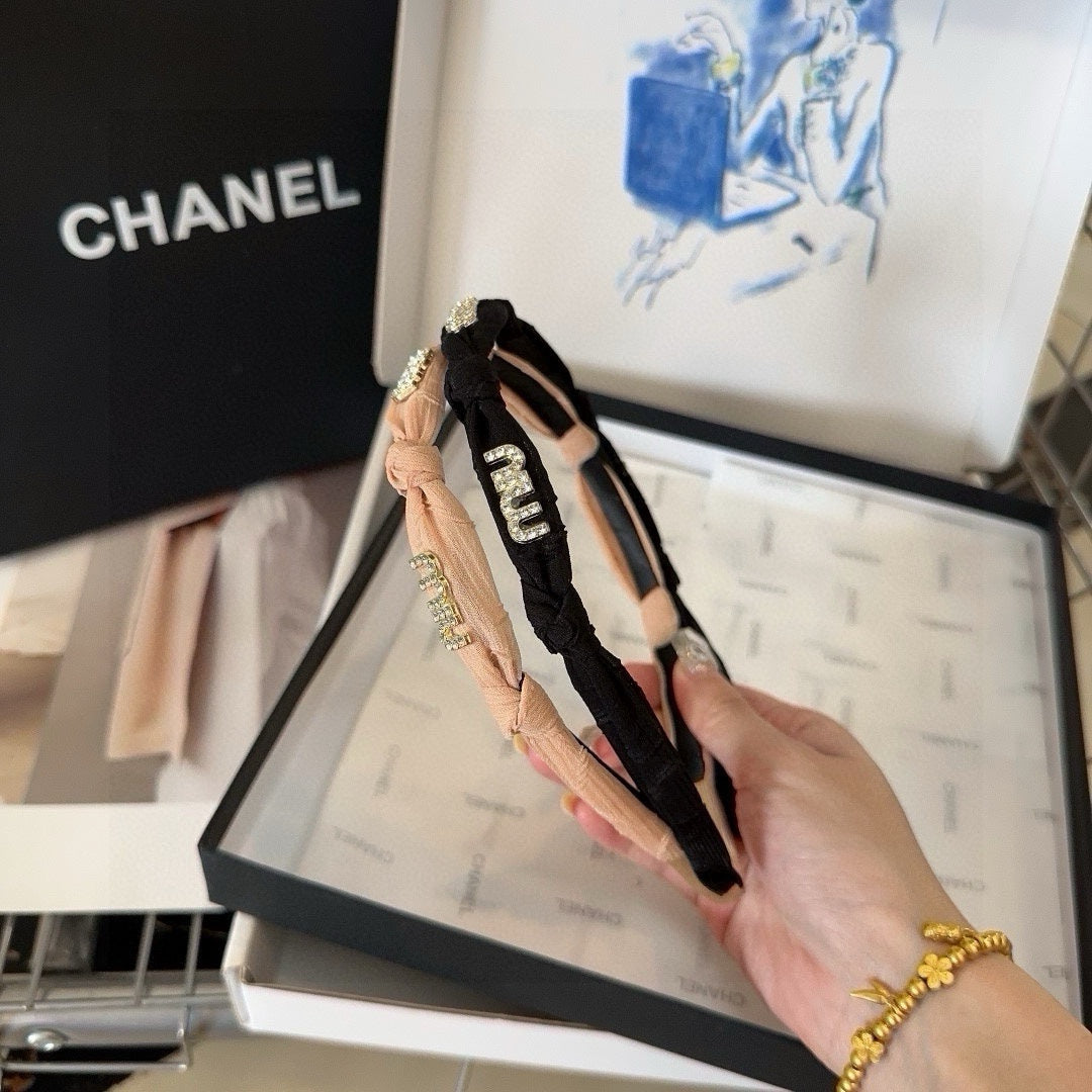 HEADBAND CRYSTALS LOGO IN LADY PINK VOILE 414444