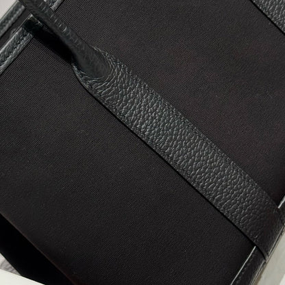 GARDEN PARTY 30CM IN BLACK TOILETS COTTON CANVAS AND CALFSKIN