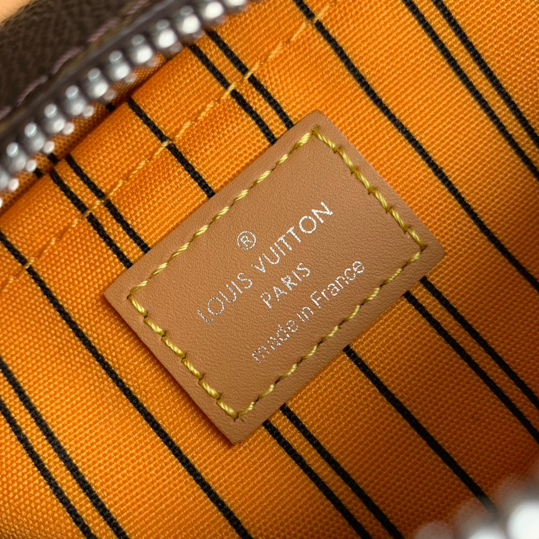 MINI SOFT TRUNK 18 IN BROWN MONOGRAM MACASSAR CANVAS