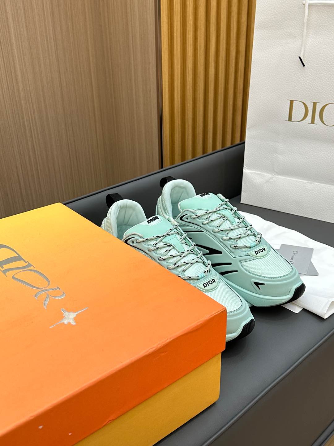 B44 BLADE SNEAKER AQUAMARINE BLUE TECHNICAL MESH AND TECHNICAL FABRIC