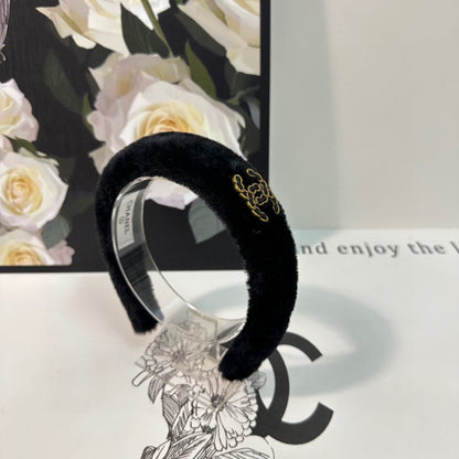 BLACK SHEARLING HEADBAND 151385