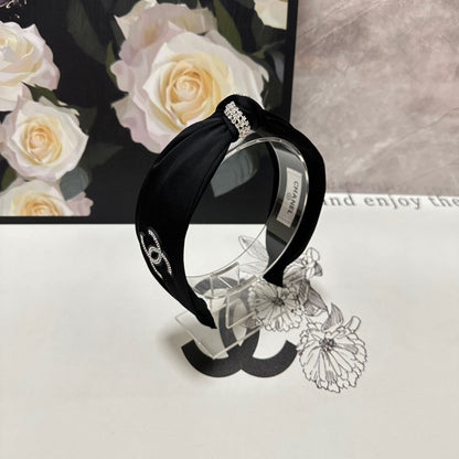 BLACK SILK HEADBAND 168592