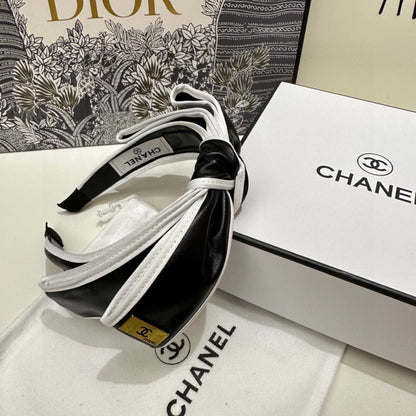 BLACK MIX WHITE SILK HAIRBAND 412467