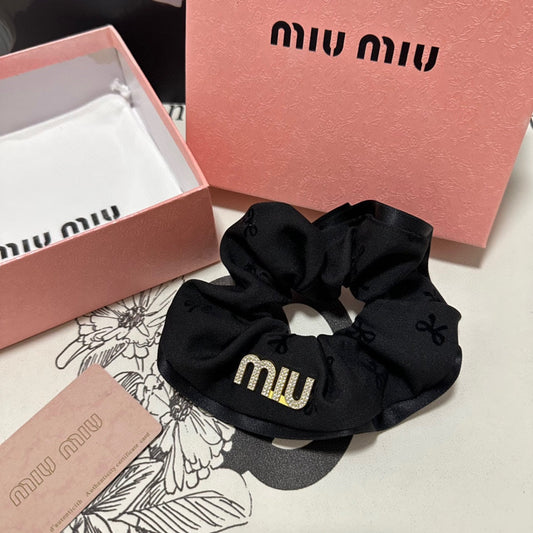 HAIR TIE IN BLACK SPANDEX FABRIC 432827