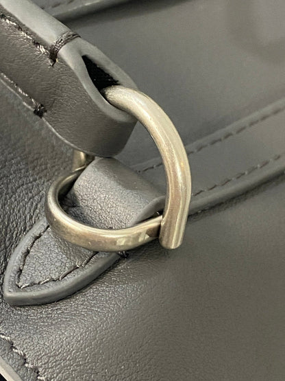 RODEO SMALL BAG 29 IN GREY SMOOTH CALFSKIN SILVER HARDWARE