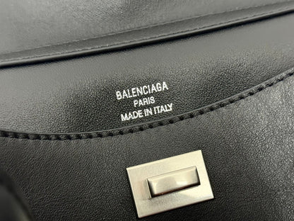 RODEO MINI BAG 22 IN BLACK SMOOTH CALFSKIN SILVER HARDWARE