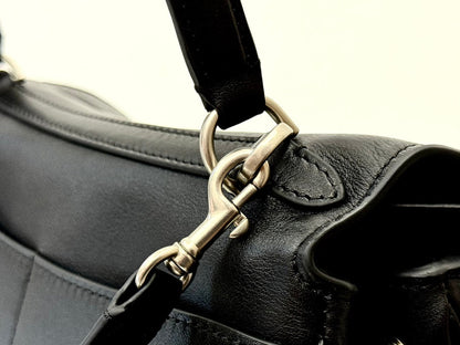 RODEO MINI BAG 22 IN BLACK SMOOTH CALFSKIN SILVER HARDWARE