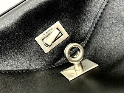 RODEO MINI BAG 22 IN BLACK SMOOTH CALFSKIN SILVER HARDWARE