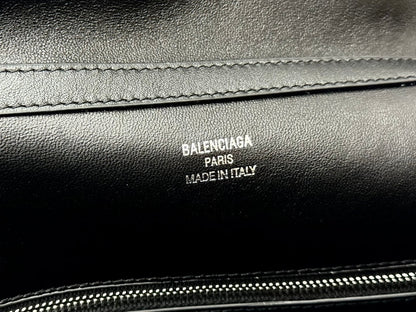 RODEO LARGE BAG 40 IN BLACK SMOOTH CALFSKIN SILVER HARDWARE