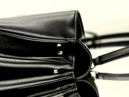 RODEO LARGE BAG 40 IN BLACK SMOOTH CALFSKIN SILVER HARDWARE