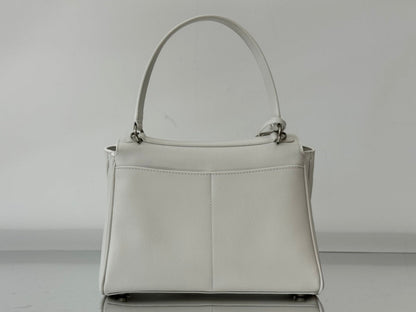 RODEO SMALL BAG 29 IN WHITE SMOOTH CALFSKIN SILVER HARDWARE