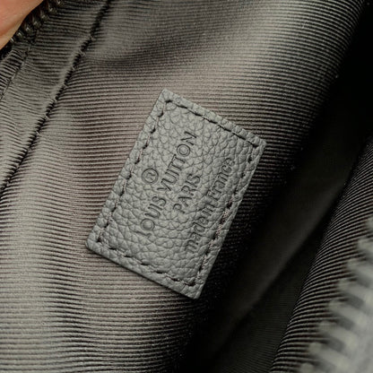 ALPHA NANO BAG 24 IN BLACK MONOGRAM SHADOW EMBOSSED COWHIDE