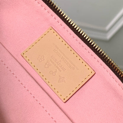 PAPILLON CHERRY BLOSSOM 27 IN SAKURA BROWN MONOGRAM COATED CANVAS