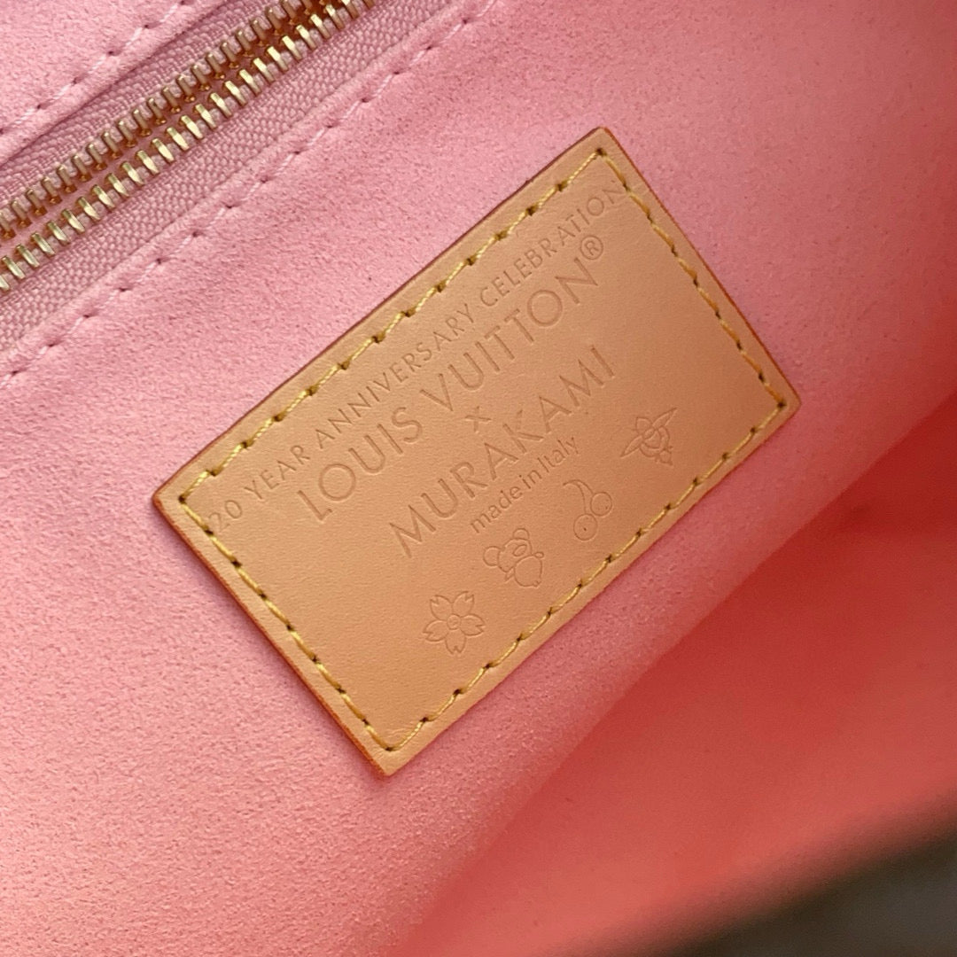 ONTHEGO PM CHERRY BLOSSOM IN SAKURA BROWN MONOGRAM COATED CANVAS