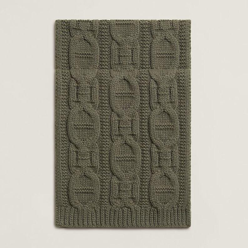 FAUBOURG MUFFLER 170 CM IN HUNTER GREEN CASHMERE