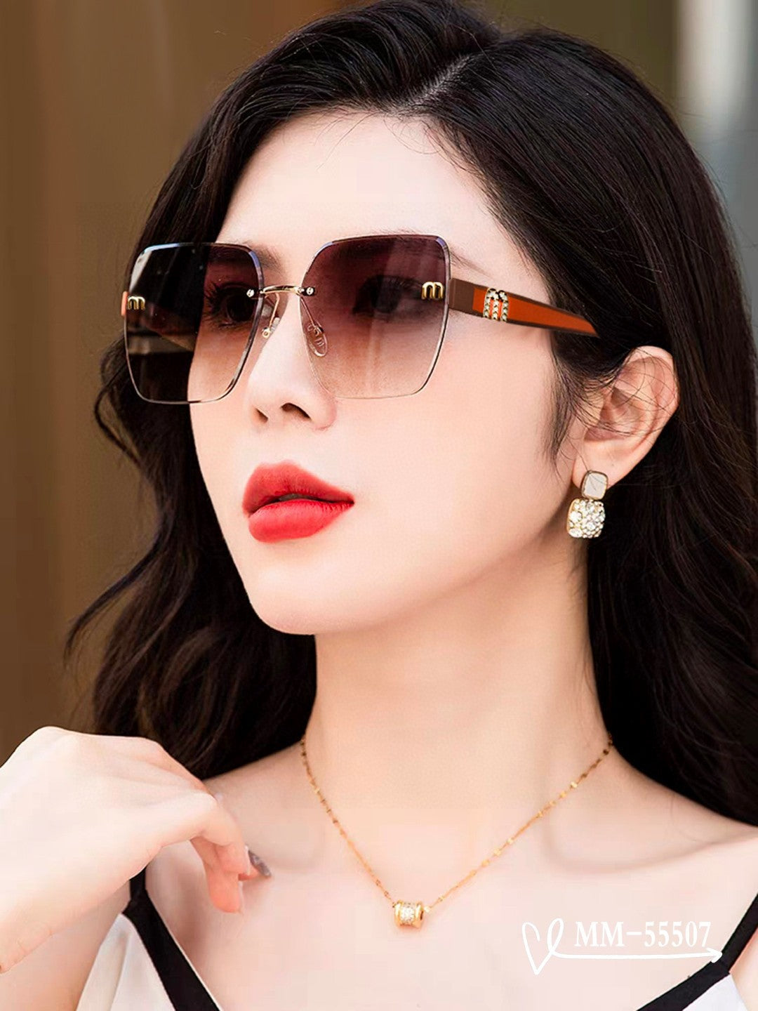 RUNWAY SQUARE SUNGLASSES 55507 IN ACETATE
