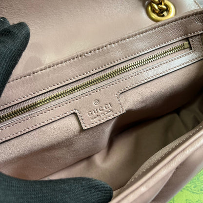 GG MARMONT MEDIUM 26 BAG IN HOT PINK LAMBSKIN