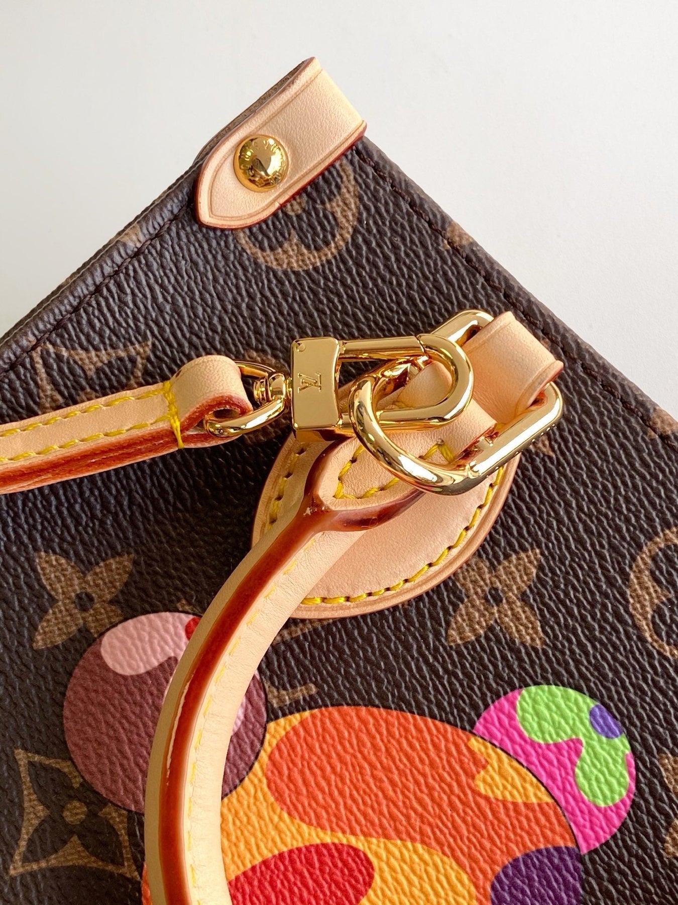 PANDA ONTHEGO BAG 18 IN BROWN MONOGRAM COATED CANVAS