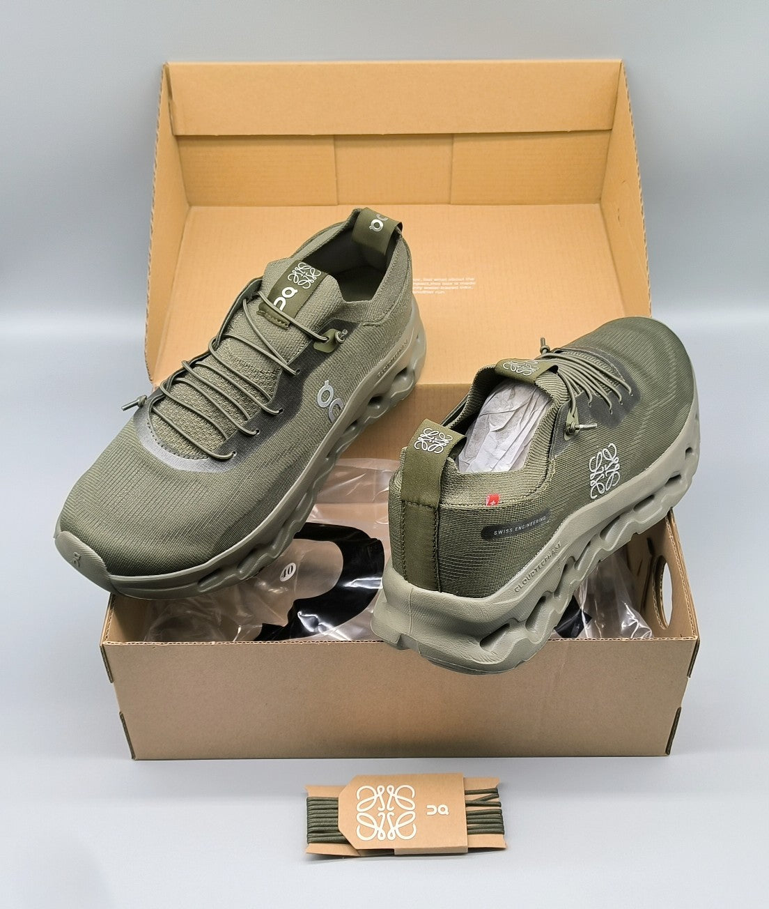 CLOUDTILT SNEAKER IN SEAWEED GREEN RECYCLED POLYESTER