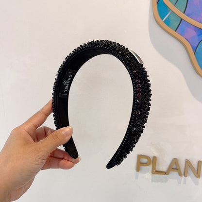 BLACK FABRIC WITH SEQUINS HAIRBAND 412430