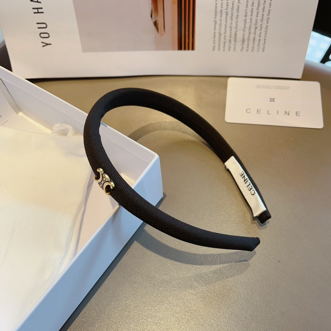 BLACK FABRIC HAIRBAND 425458