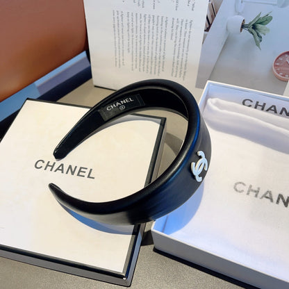 BLACK LAMBSKIN HAIRBAND 432767